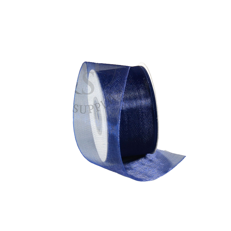 1.5" Nylon Organza Ribbon Navy Blue