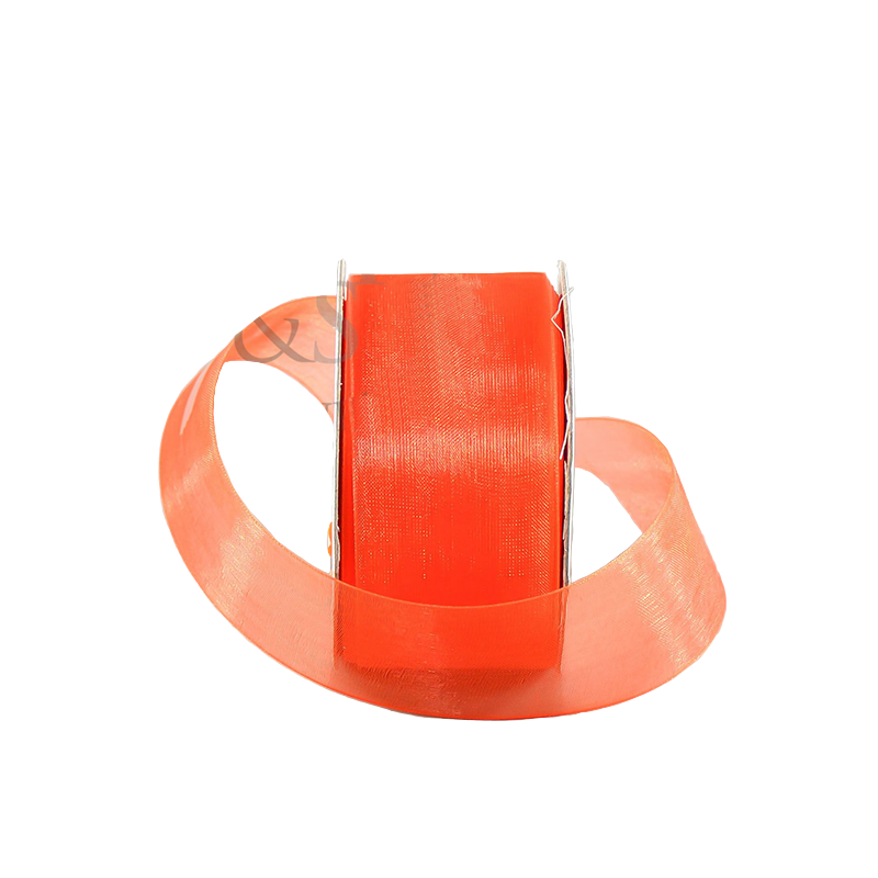 1.5" Nylon Organza Ribbon Orange