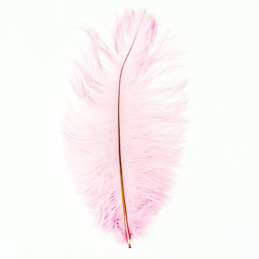Colored Ostrich Drabs - Pink