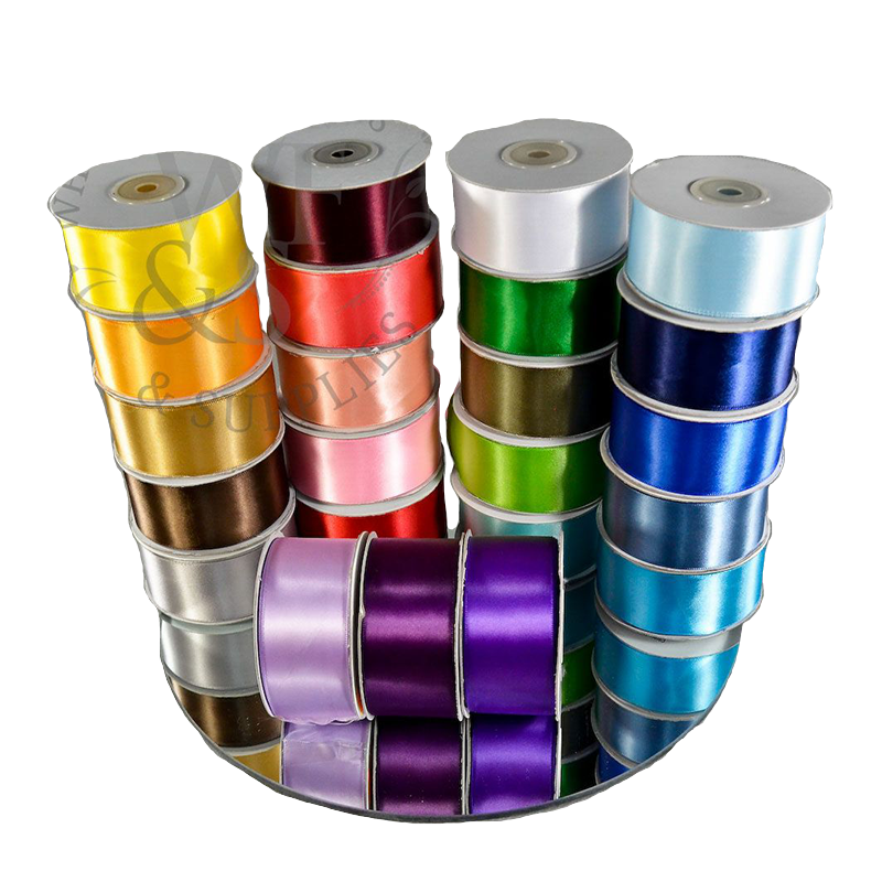 Single Face Poly-Satin Ribbon 1.5" Assorted colors