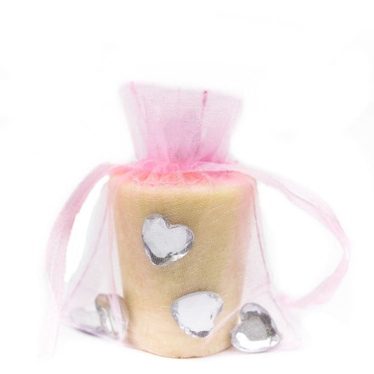 100% Polyester Organza Pouch Pink