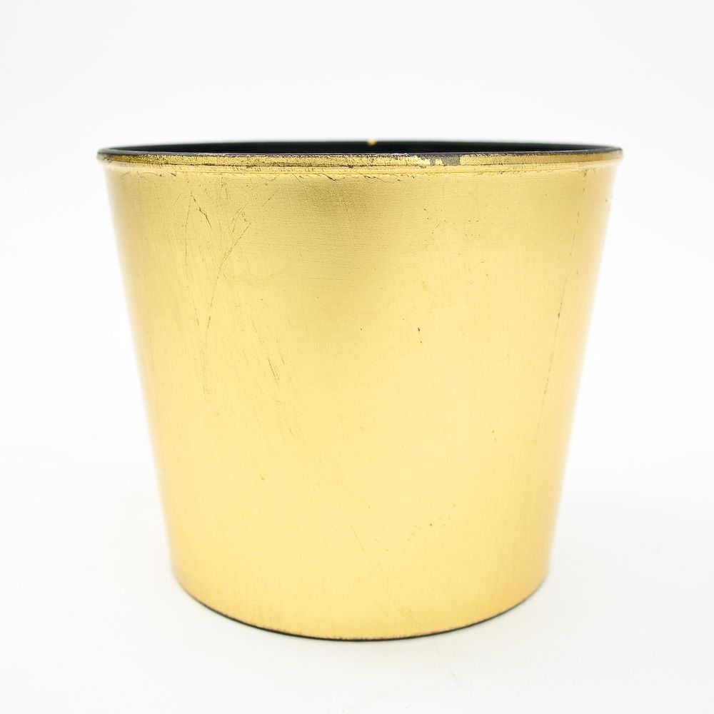 Large Recycled Plastic Pot - Gold