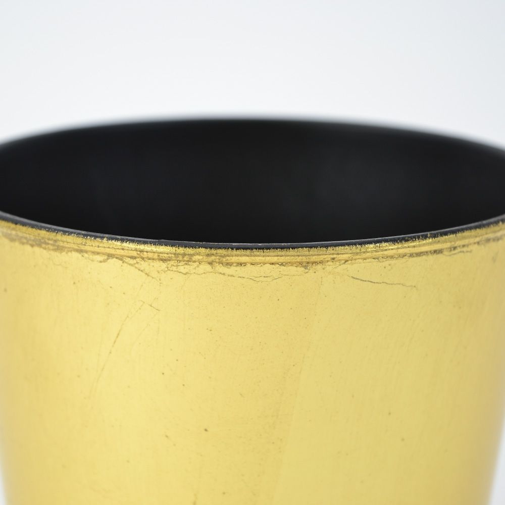 Large Recycled Plastic Pot - Gold