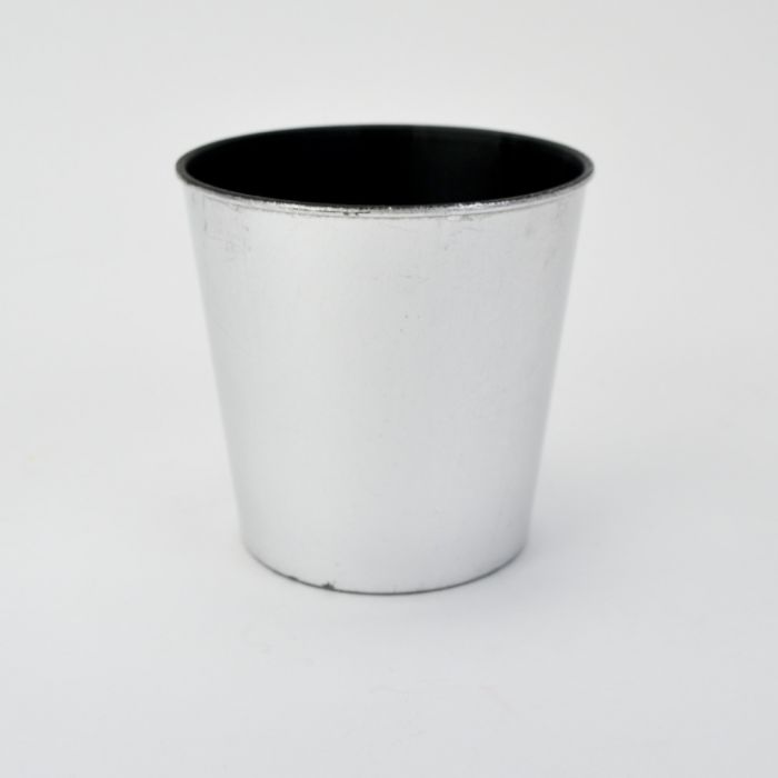 5 inch Recycled Plastic Pot - Silver