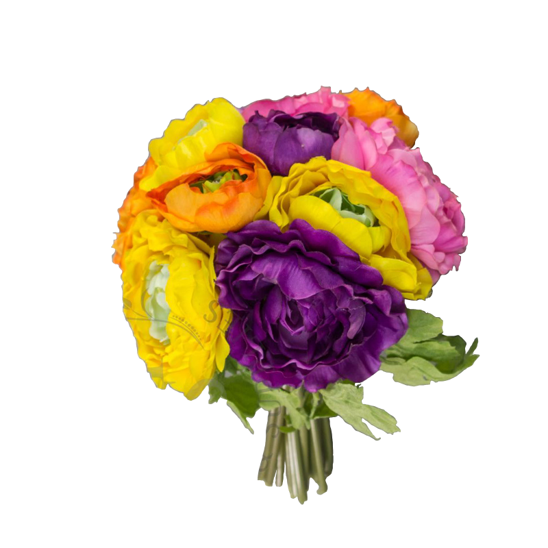 10" Tall Ranunculus Bouquets Assorted Colors