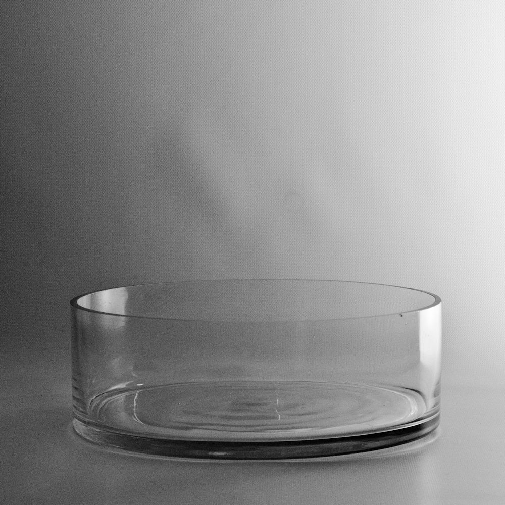 Round Dish Garden Glass Vase 12-inches wide