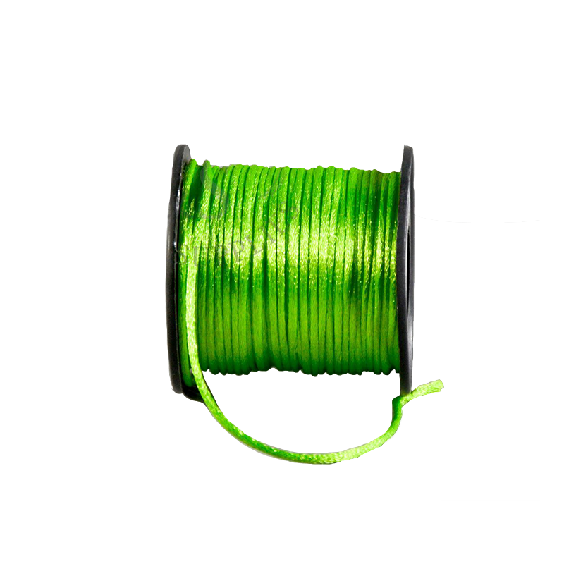 1/16" Satin Cord Apple Green