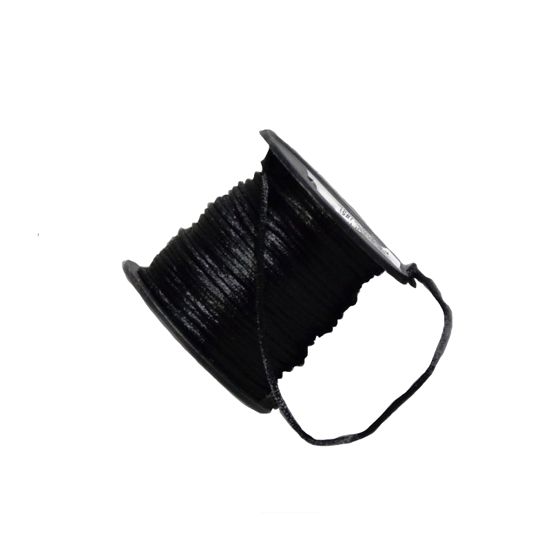 1/16" Satin Cord Black