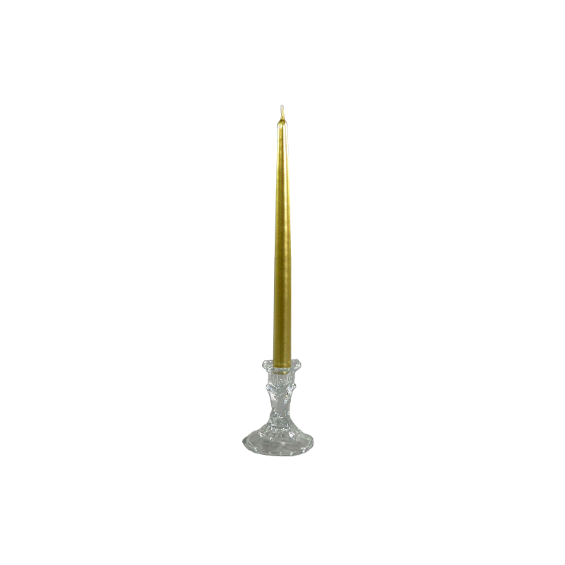 12" Tapered Candle Gold