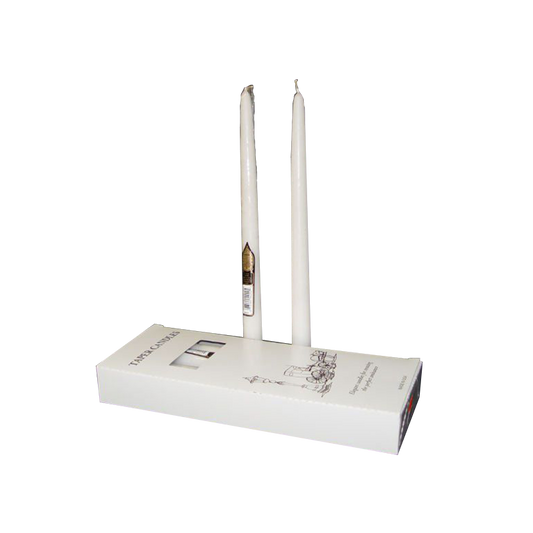 12" Tapered Candle Ivory