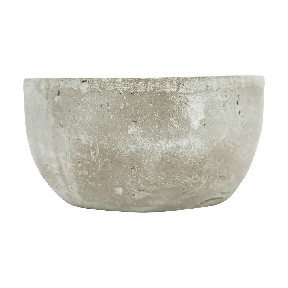 8.5" Round Stone Concrete Bowl