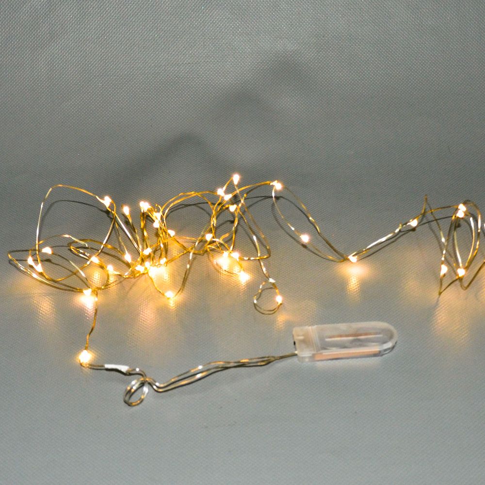 2-Pack Mini Deco String Lights - String of 40 Lights -Cool White Warm White
